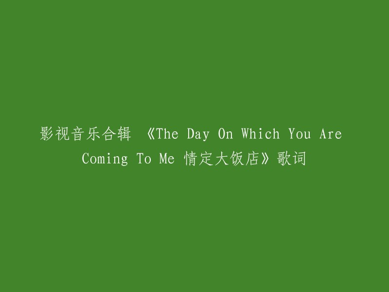 好的，我可以帮你重写这个标题。以下是我为你准备的几个标题：

1. 《情定大饭店》影视音乐合辑 - 歌词
2. 《情定大饭店》影视音乐合辑 - 歌曲列表
3. 《情定大饭店》影视音乐合辑 - 曲目