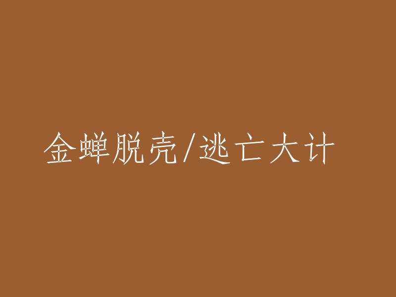 金蝉脱壳：一次惊险的逃亡计划"