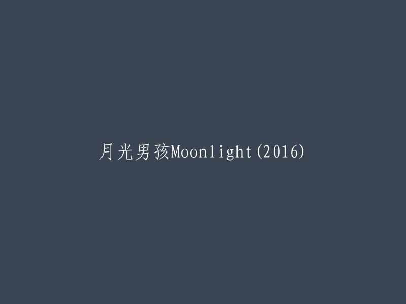 《月光男孩》(Moonlight) (2016)