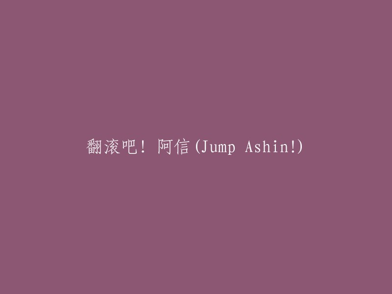 翻转吧！阿信(Flip Ashin!)