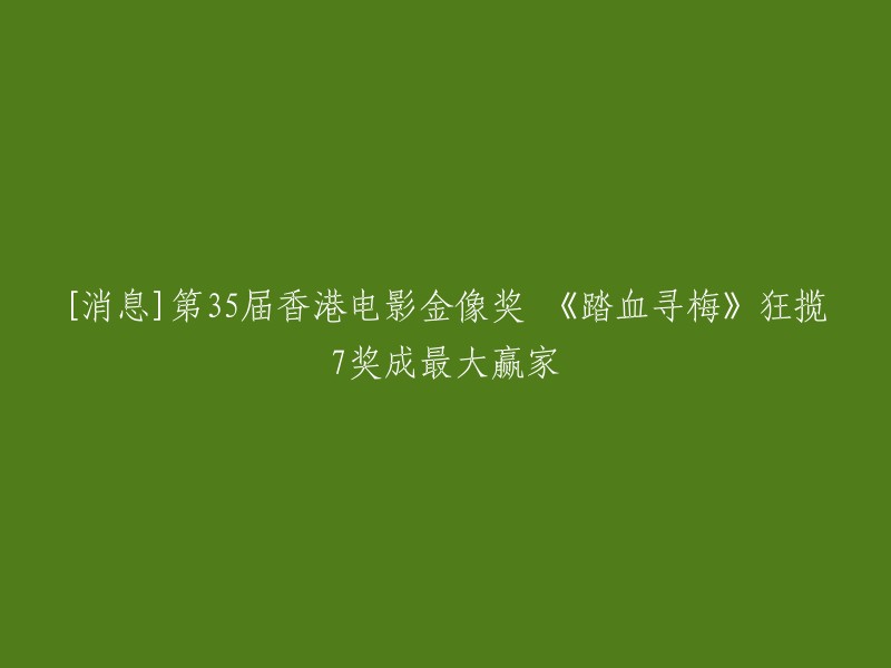 第35届香港电影金像奖 《踏血寻梅》狂揽7奖成最大赢家。 该片以2008年香港轰动一时的王嘉梅命案作蓝本，以警察的视角讲述关乎人性的故事。通过对内地移民少女与失业货车司机的刻画，放大人性的光明与阴暗面，并借此反映包括新移民问题、青少年价值观等在内的社会问题。