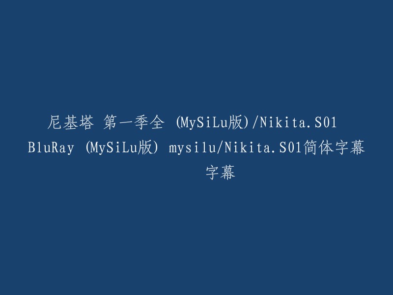 尼基塔第一季全1集(MySiLu版)/ Nikita S01 BluRay(MySiLu版)-带简体字幕