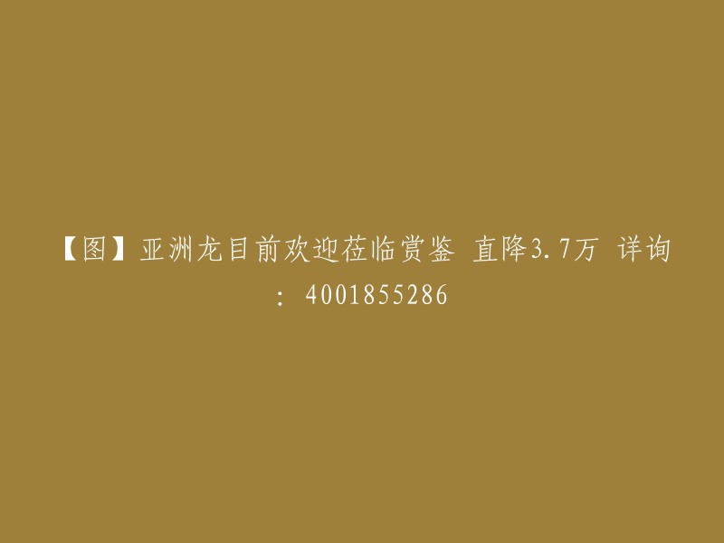 【图片】亚洲龙现欢迎莅临鉴赏，降价3.7万！咨询热线：4001855286