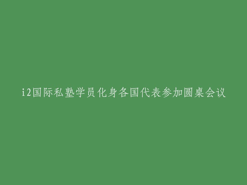 2国际私塾学员代表各国参与圆桌会议