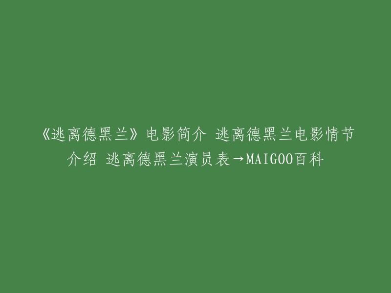 电影《逃离德黑兰》讲述了1979年美国CIA特工托尼·门德兹假借拍电影选外场为掩护，解救六名美国使馆人员逃离伊朗首都德黑兰的故事。 该电影由本·阿弗莱克、约翰·古德曼、艾伦·阿金等人主演。