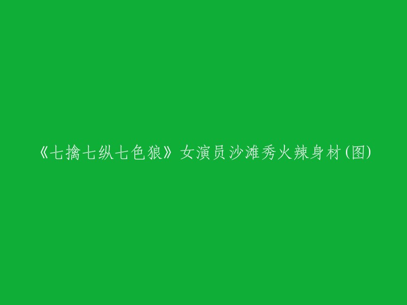 《七次捉拿与释放，七种风格的性感狼女郎》女演员在沙滩上展示火辣身材(多图)