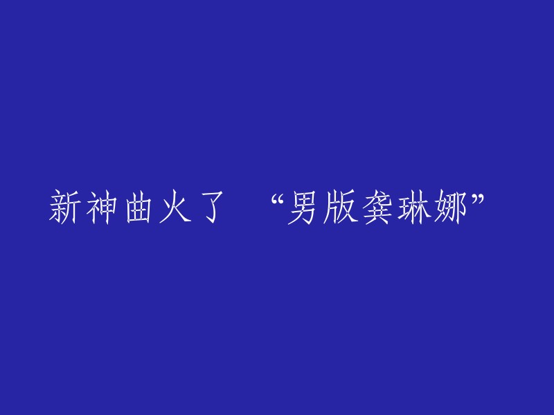 新神曲风靡一时，“男版龚琳娜”走红