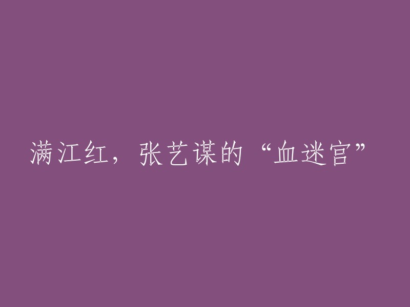 《满江红：张艺谋的血色迷宫》