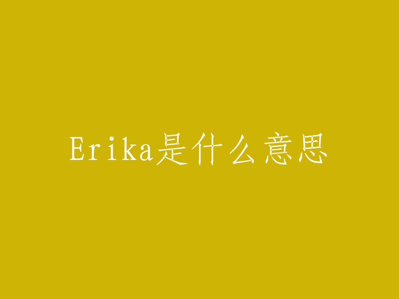 rika 的意义是什么？