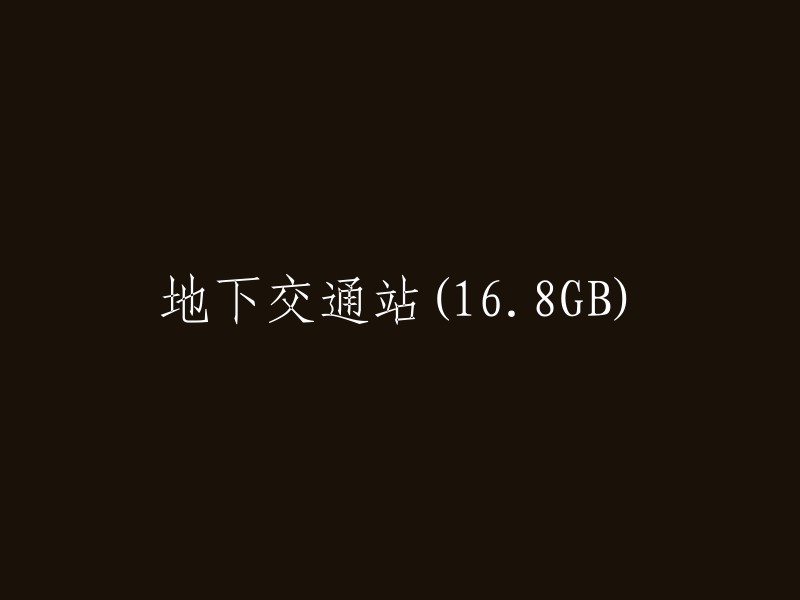 重制版地下交通站：168GB的数据容量与全新体验"