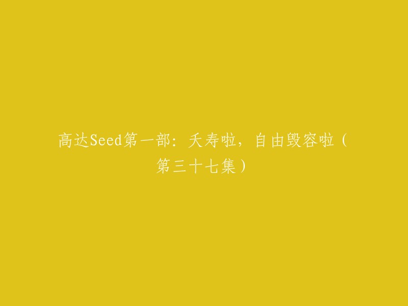 重写后的标题为：高达Seed第一部：夭寿啦，自由毁容啦(第37集) 。