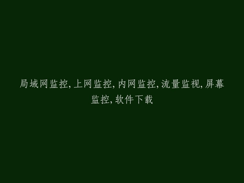 全面网络监控解决方案：局域网、互联网和内网监测，流量追踪，屏幕实时观看，软件下载跟踪"