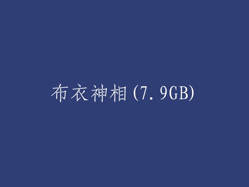 完整版布衣神相：7.9GB的数据存储与分析"