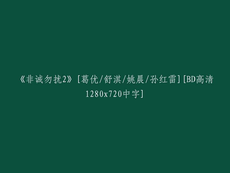 《非诚勿扰2》- 葛优、舒淇、姚晨、孙红雷主演的高清BD1280x720中字版