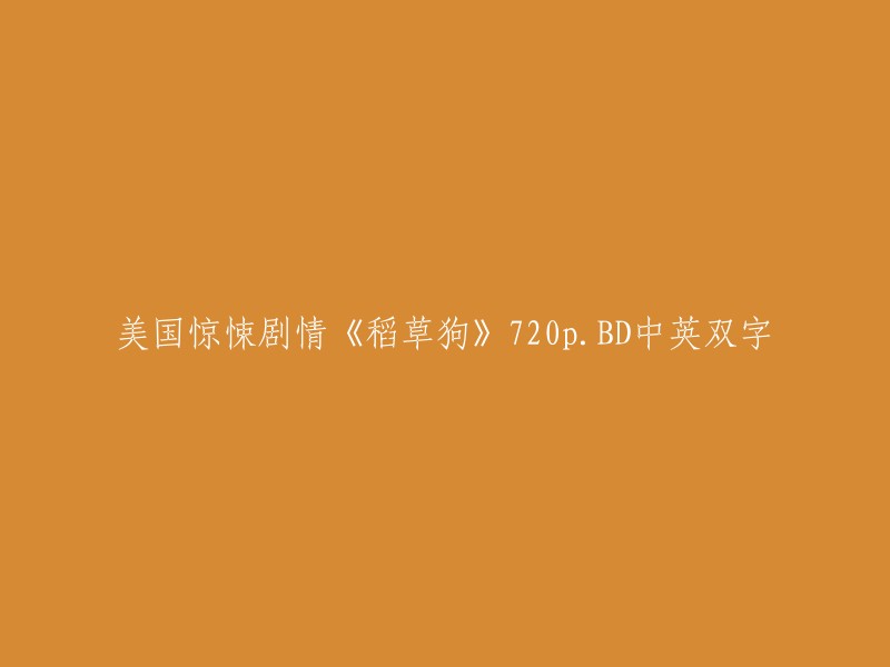 这个标题可以重写为：美国惊悚剧情电影《稻草狗》720p高清中英双字。