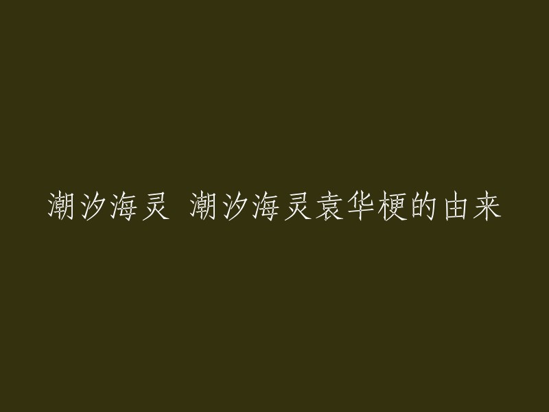 潮汐海灵袁华梗是由尹正在电影《夏洛特烦恼》中饰演的角色“袁华”而来的。在这部电影中，袁华是一个自带BGM的男人，他在出场时手拿鱼叉，背上背着草帽，与英雄联盟中的英雄“潮汐海灵”小鱼人相似度高达99%。因此，“潮汐海灵”也被称为“袁华”。