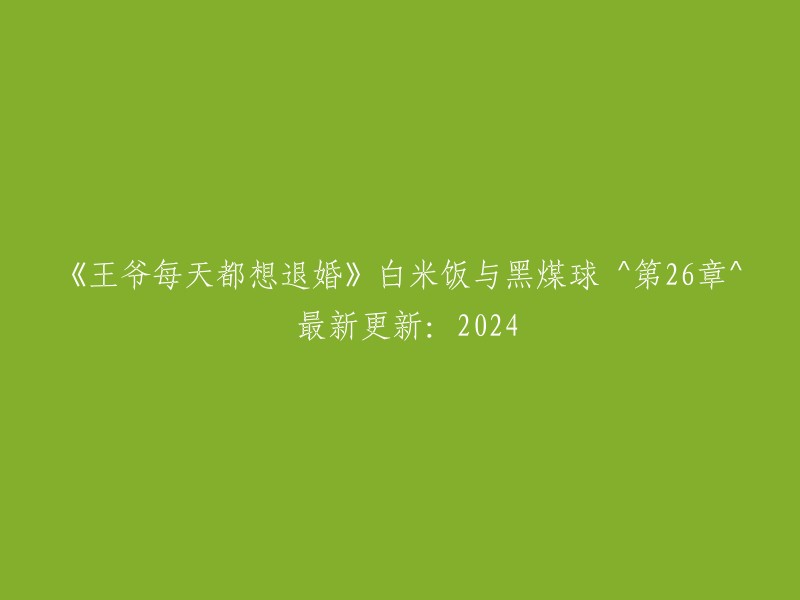 《王爷持续求退婚》：白米饭与黑煤球 ^ 第26章 ^ 最新消息：2024