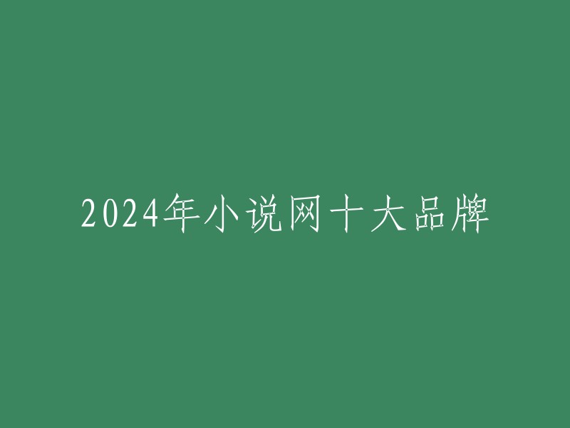 024年小说网十大品牌排行榜包括：起点中文网、纵横中文网、创世中文网、潇湘书院、17k小说网、晋江文学城、云起书院、红袖添香、小说阅读网和飞卢中文网 。这些品牌都是在大数据算法、人工智能等客观真实公正统计计算的基础上，由CNPP品牌榜中榜大数据「研究院」和CN10排排榜数据研究组联合发布的 。