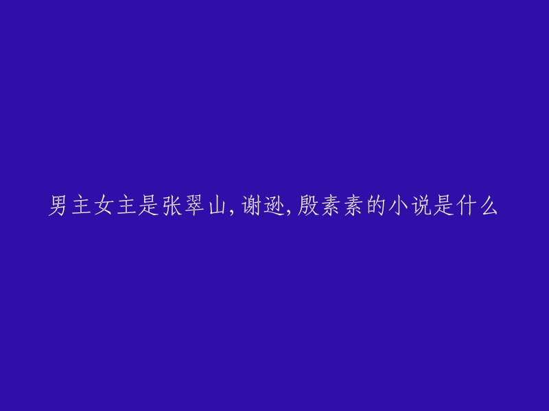 这个小说的名字是《倚天屠龙记》。