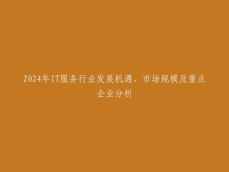 2024年IT技术服务行业的前景、市场规模及重要企业研究概述"