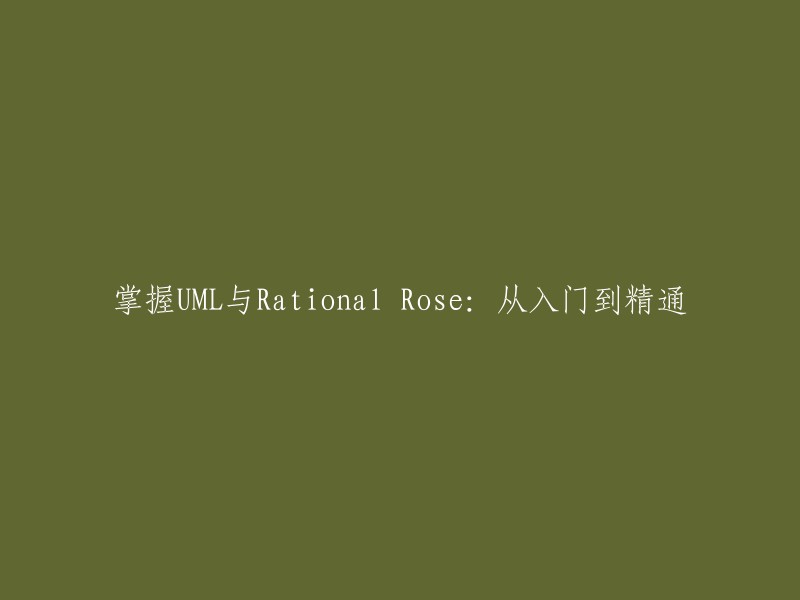 这本书的标题是《UML与Rational Rose:从入门到精通》  。你想让我帮你重写这个标题吗？